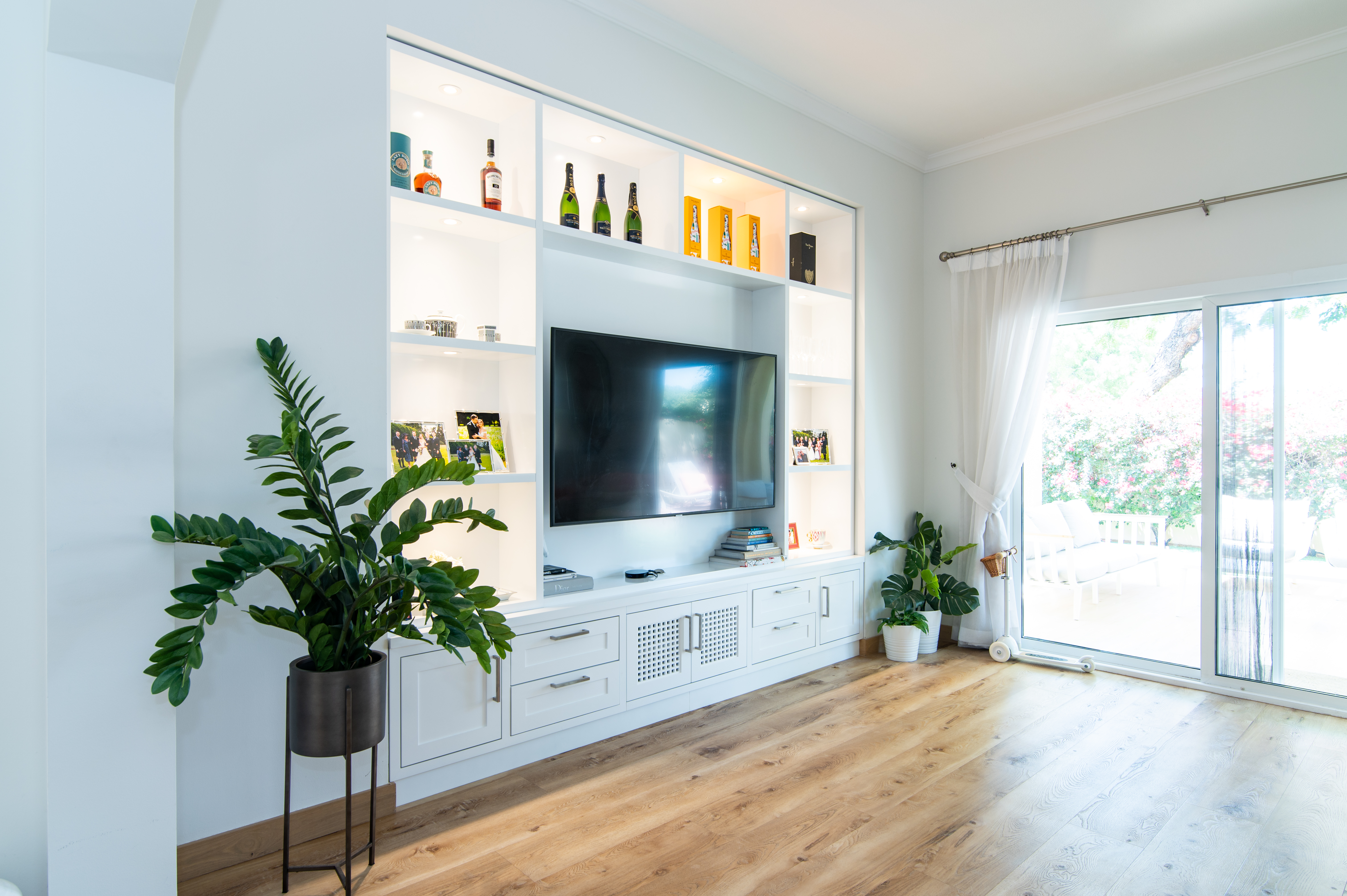 Marina living room after fit-out