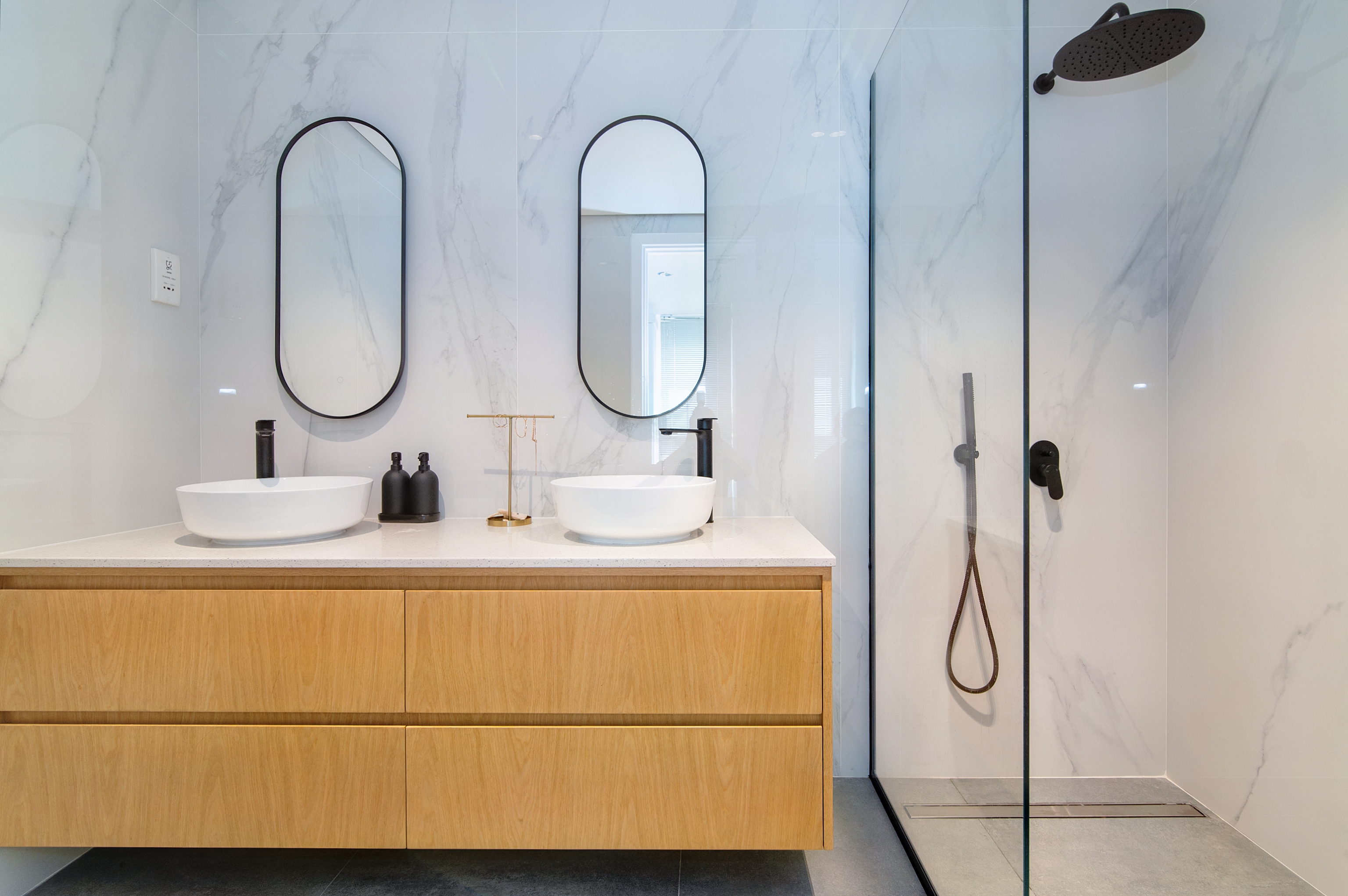 Marina Oak double vanity