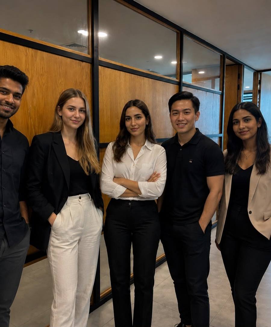 The Chadi Baaklini project team at the Dubai office