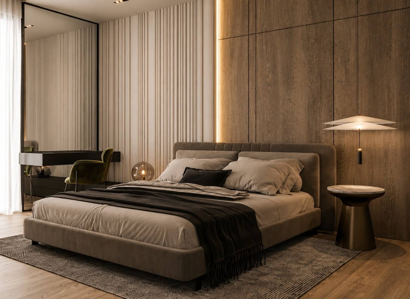 Master bedroom in a <a href=